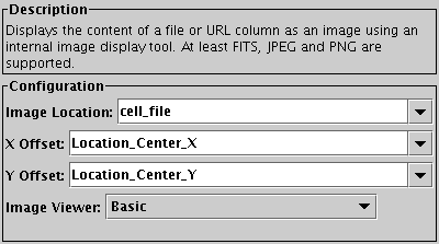 Configuration for Display Image Region action