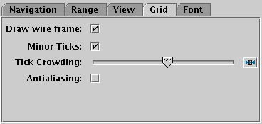 Grid tab of the sphere Axes control