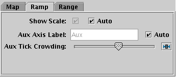 Aux axis control Ramp tab