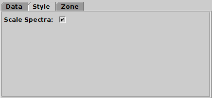 Spectrogram control Style tab