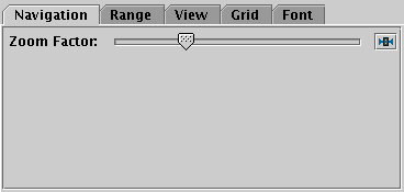 Navigation tab of the sphere Axes control