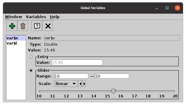 Variables Window