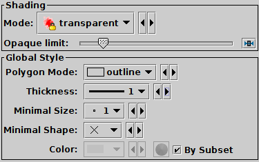 Area form configuration panel