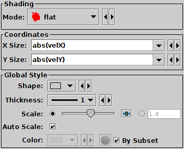 SizeXY form configuration panel