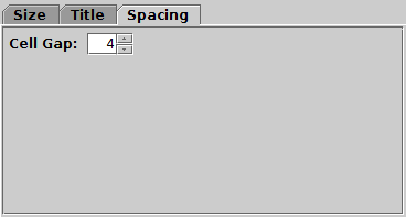 Frame control Spacing tab