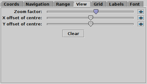 View tab of the cube Axes control