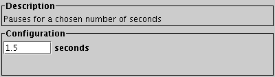 Configuration for Delay action