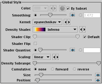 Densogram form configuration panel