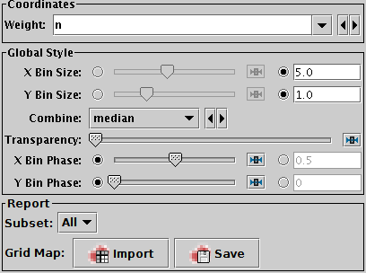 Grid form configuration panel